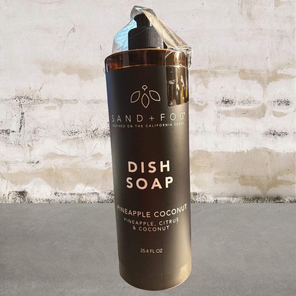 Sand + Fog Pineapple Coconut 25.4oz Dish Soap NEW